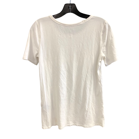 Athletic Top Short Sleeve By Lululemon In White, Size: S