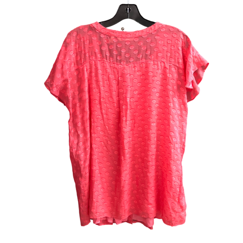 Top Short Sleeve By Soft Surroundings In Pink, Size: L