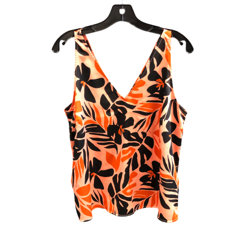 Top Sleeveless By Old Navy In Black & Orange, Size: L