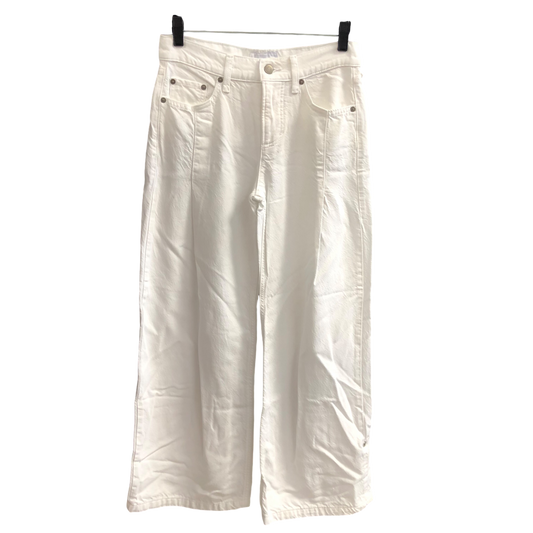 Jeans Wide Leg By Lucky Brand In White, Size: 0