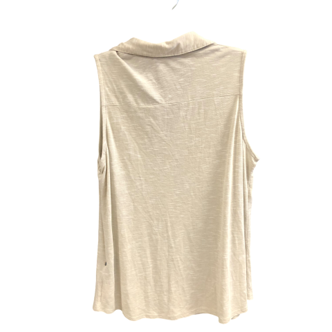 Top Sleeveless By Faded Glory In Beige, Size: Xl