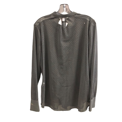 Top Long Sleeve By White House Black Market In Black, Size: L