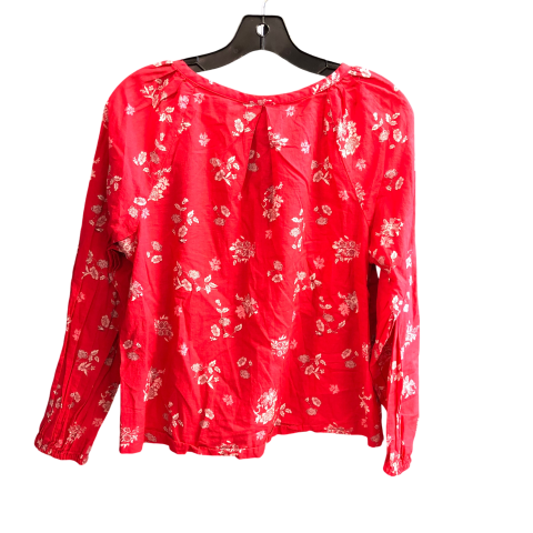 Top Long Sleeve By Universal Thread In Red, Size: S