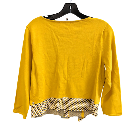 Top 3/4 Sleeve By Eva Mendes In Yellow, Size: L