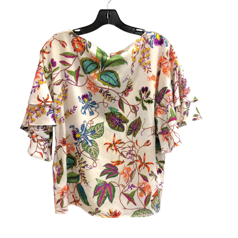 Top Short Sleeve By H&m In Floral Print, Size: 6