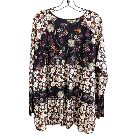 Top Long Sleeve By Free People In Floral Print, Size: S