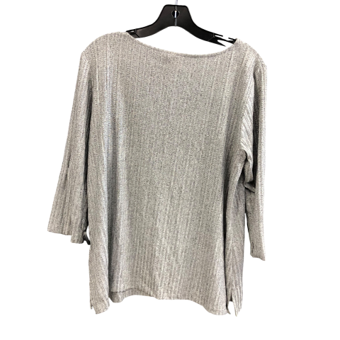 Top 3/4 Sleeve By Ruby Rd In Grey, Size: L