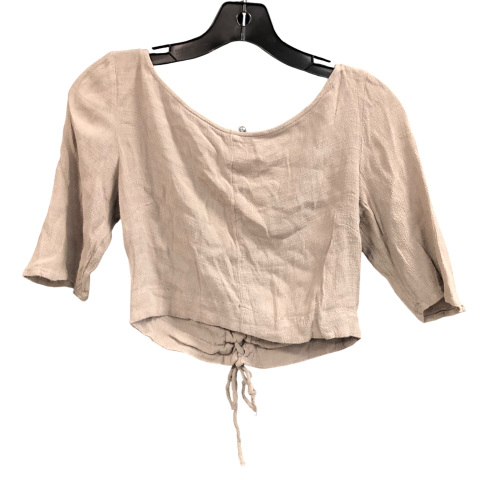 Top Short Sleeve By Free People In Taupe, Size: S