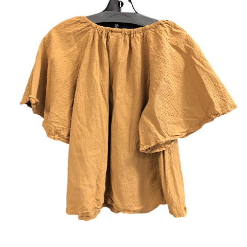 Top Short Sleeve By A New Day In Tan, Size: Xl