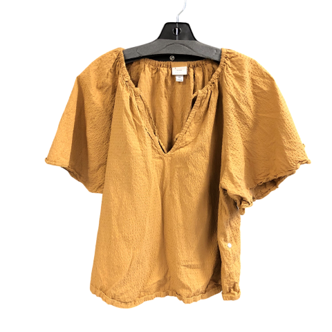 Top Short Sleeve By A New Day In Tan, Size: Xl