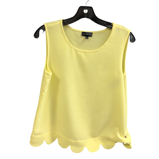 Top Sleeveless By Limited In Yellow, Size: S