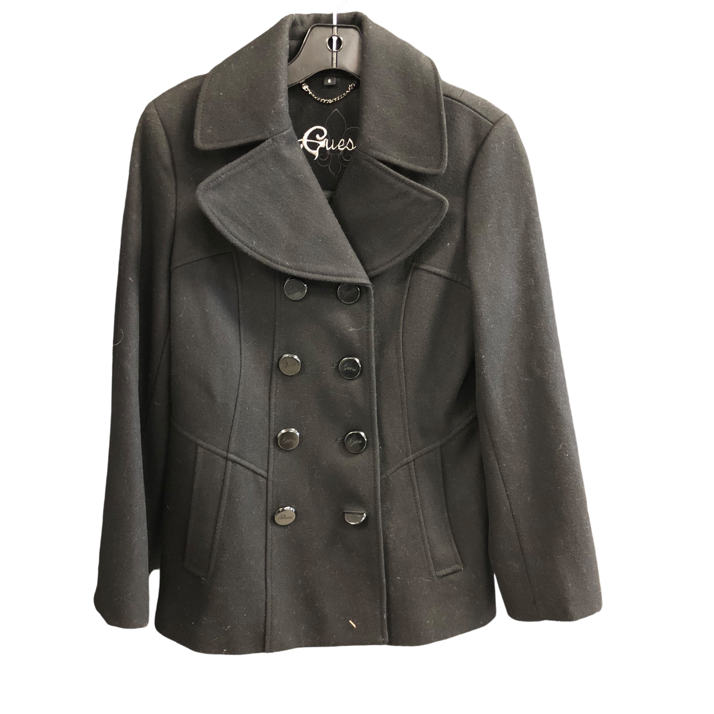 Coat Other By Guess In Black, Size: S