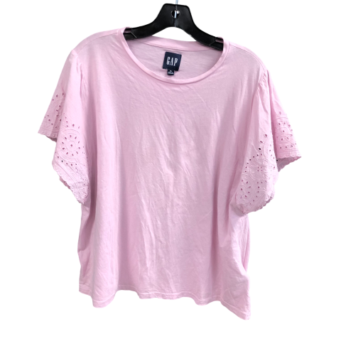 Top Short Sleeve By Gap In Pink, Size: Xl