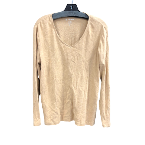 Top Long Sleeve By Chicos In Beige, Size: Xl