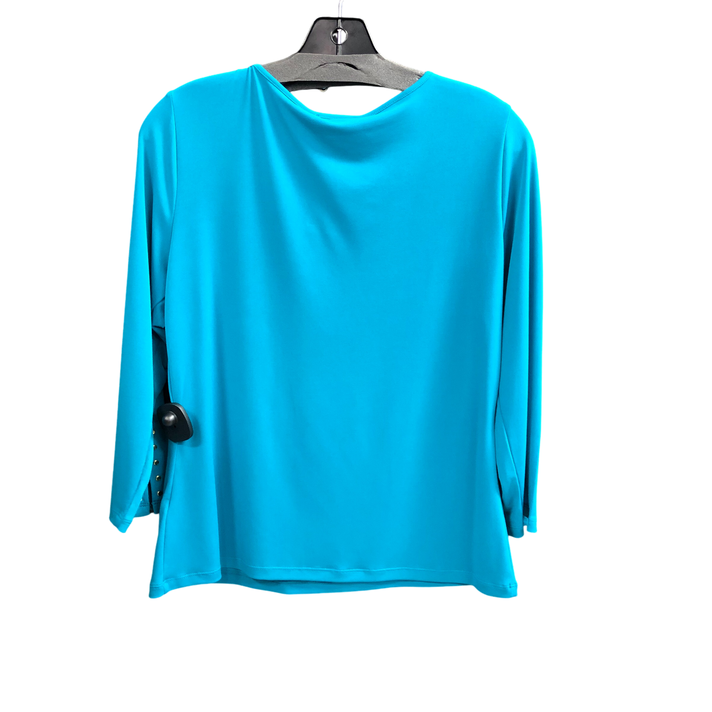 Top Long Sleeve By Calvin Klein In Teal, Size: M