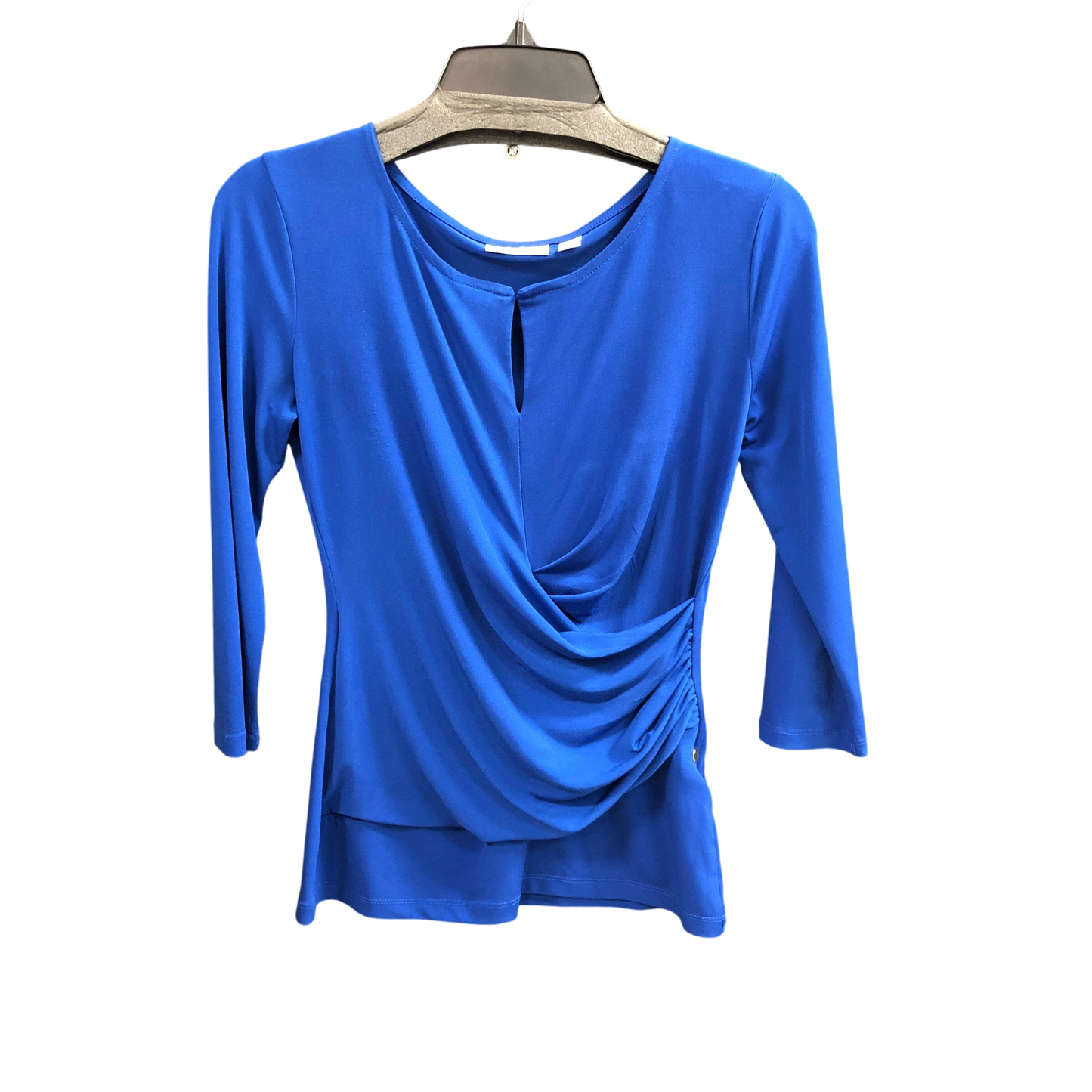 Top 3/4 Sleeve By New York And Co In Blue, Size: Xs