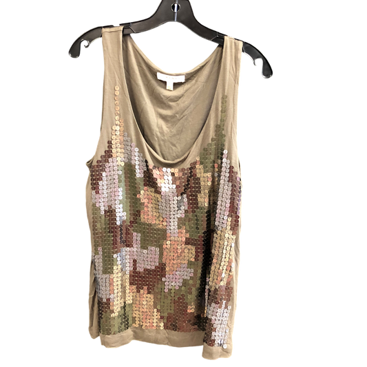 Top Sleeveless By Kenar In Brown, Size: L