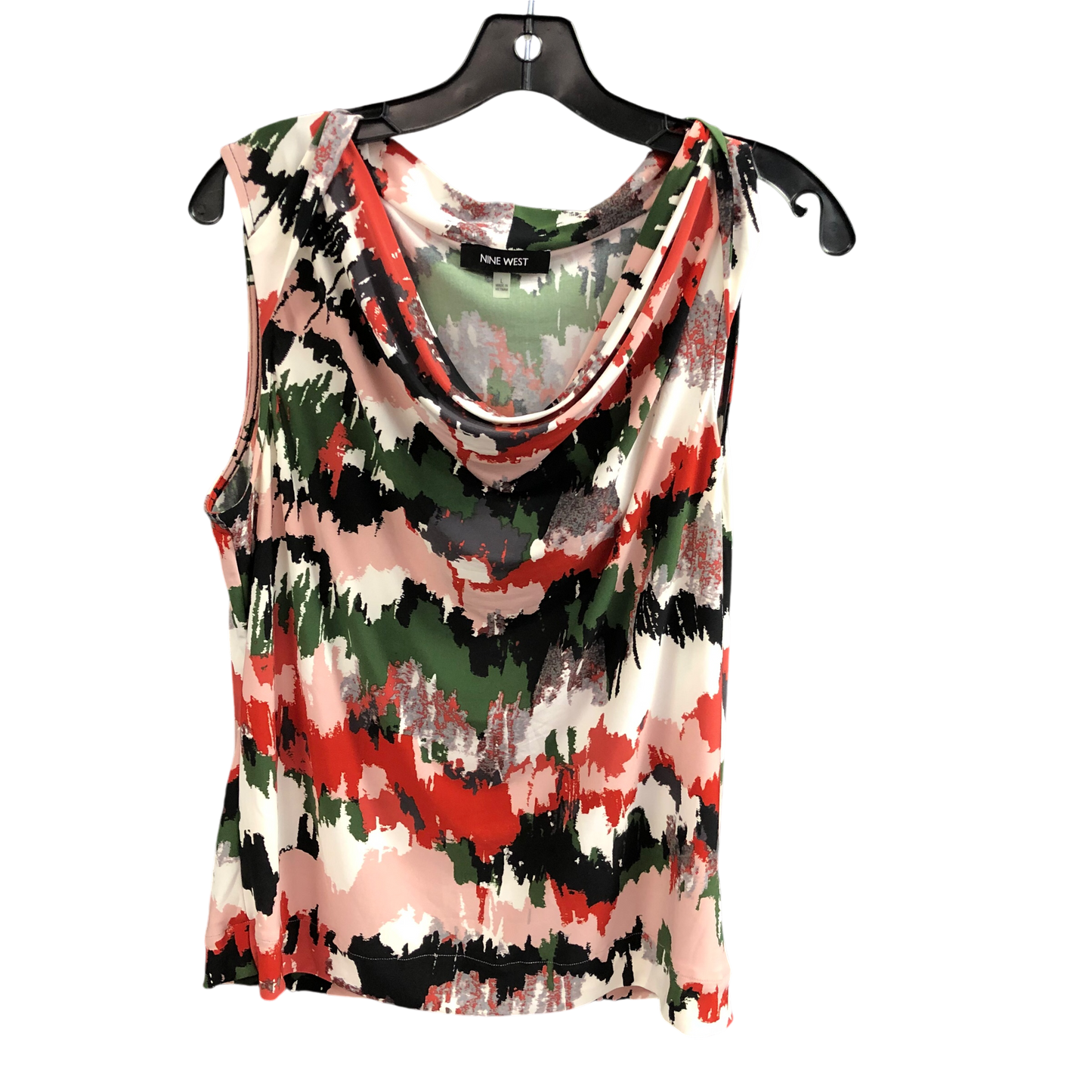 Top Sleeveless By Nine West In Multi-colored, Size: L