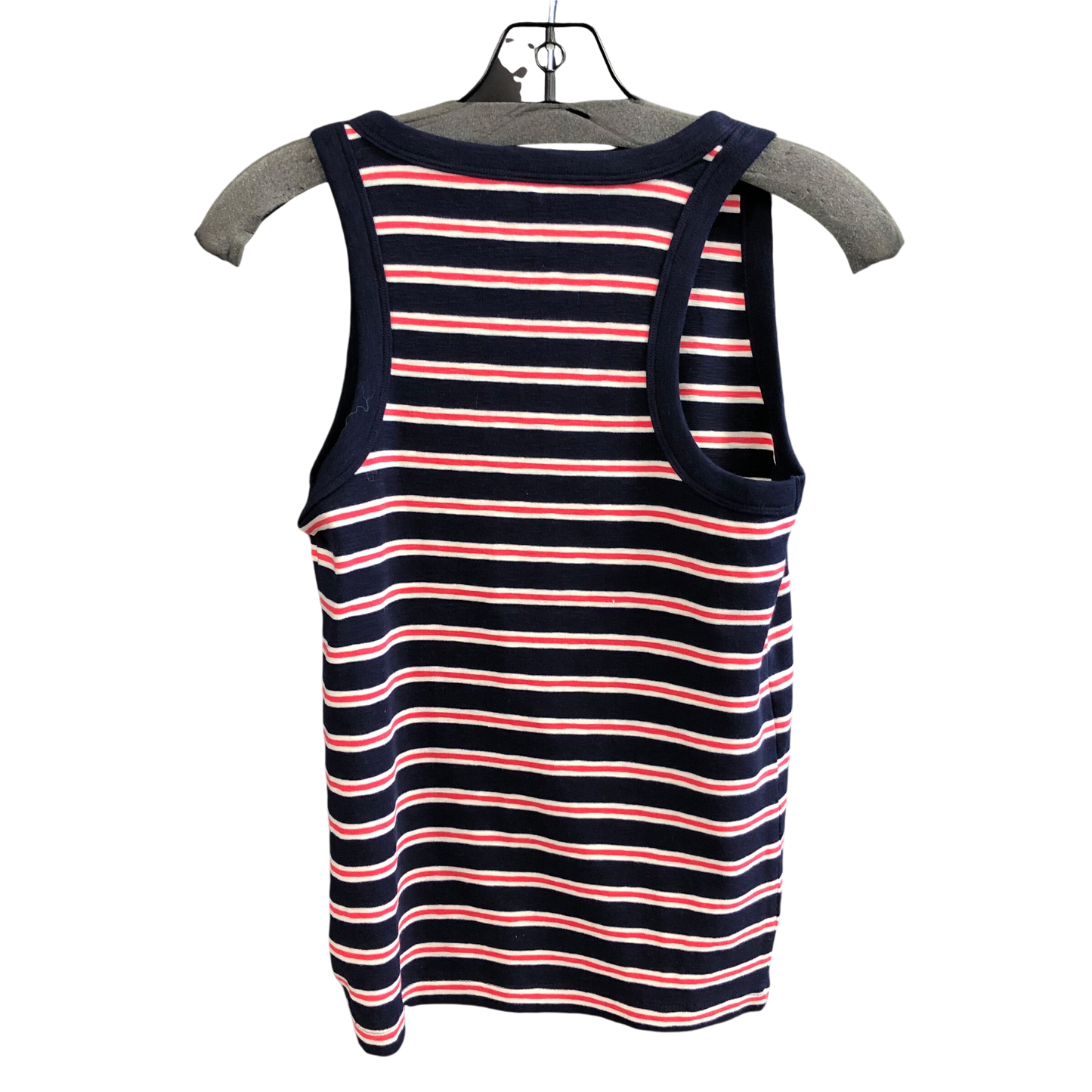 Top Sleeveless By Gap In Blue Red & White, Size: M