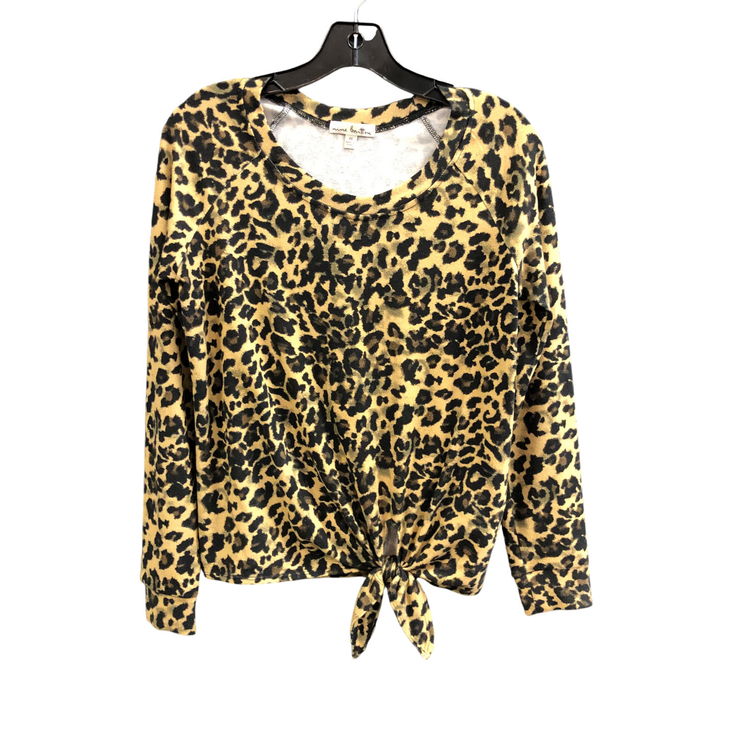 Top Long Sleeve By Cmc In Animal Print, Size: Xs