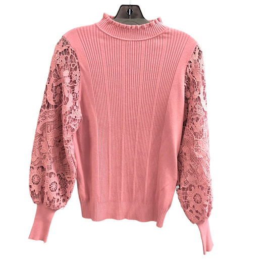 Top Long Sleeve By Cmc In Pink, Size: M