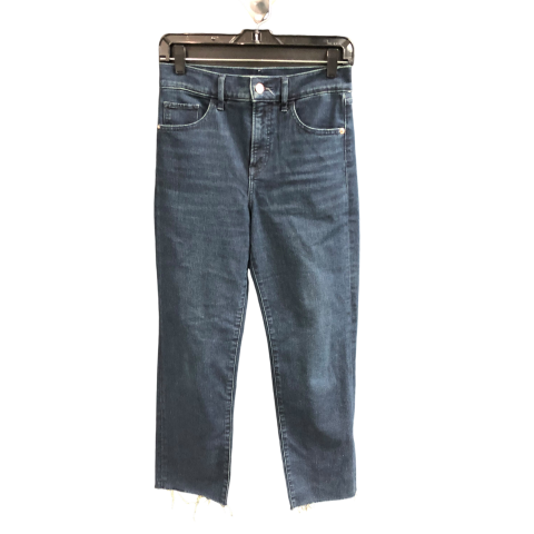 Jeans Straight By Express In Blue Denim, Size: 2