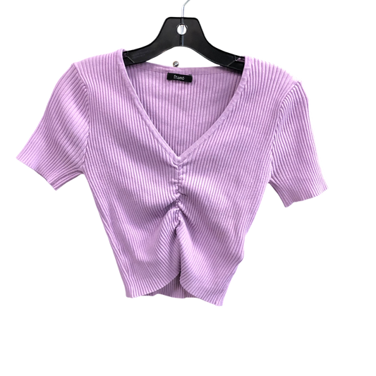 Top Short Sleeve By Cmc In Purple, Size: S