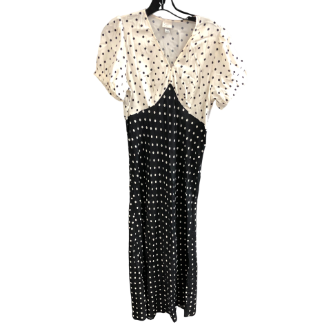 Dress Casual Maxi By A New Day In Polkadot Pattern, Size: M