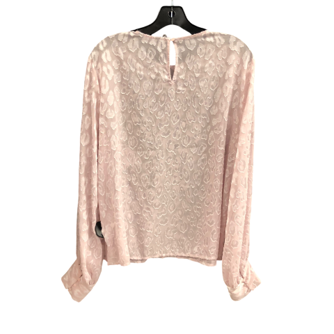 Top Long Sleeve By Express In Pink, Size: L