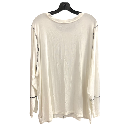 Top Long Sleeve By Ava & Viv In White, Size: 3x