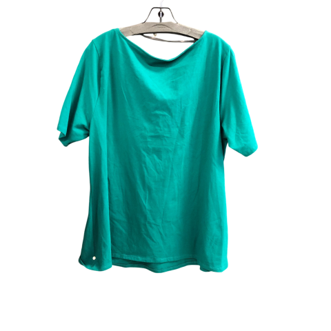 Top Short Sleeve By Ava & Viv In Green, Size: 2x