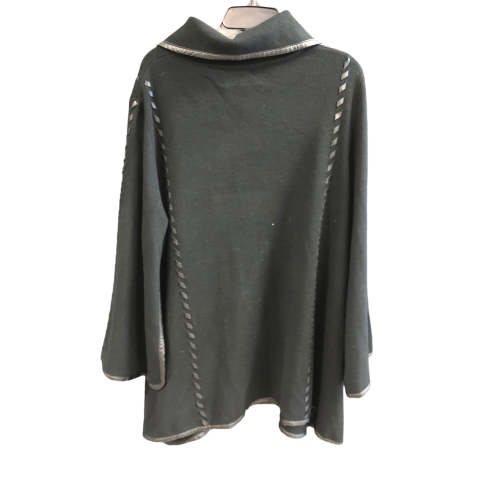 Poncho Designer By Patricia Nash In Black, Size: M