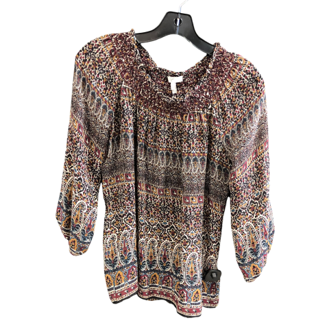 Top Long Sleeve Designer By Joie In Multi-colored, Size: Xs