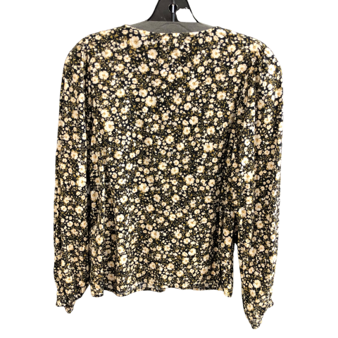 Top Long Sleeve By Old Navy In Black & Cream, Size: M