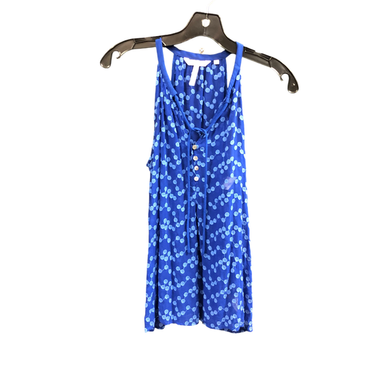 Top Sleeveless By ZOA  In Blue, Size: S