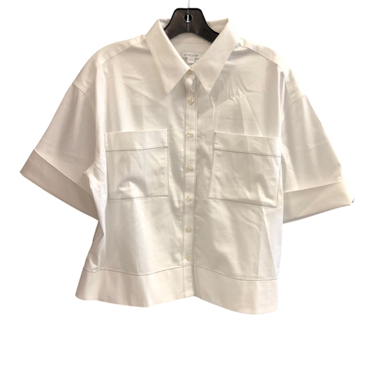 Top Short Sleeve By Chicos In White, Size: M