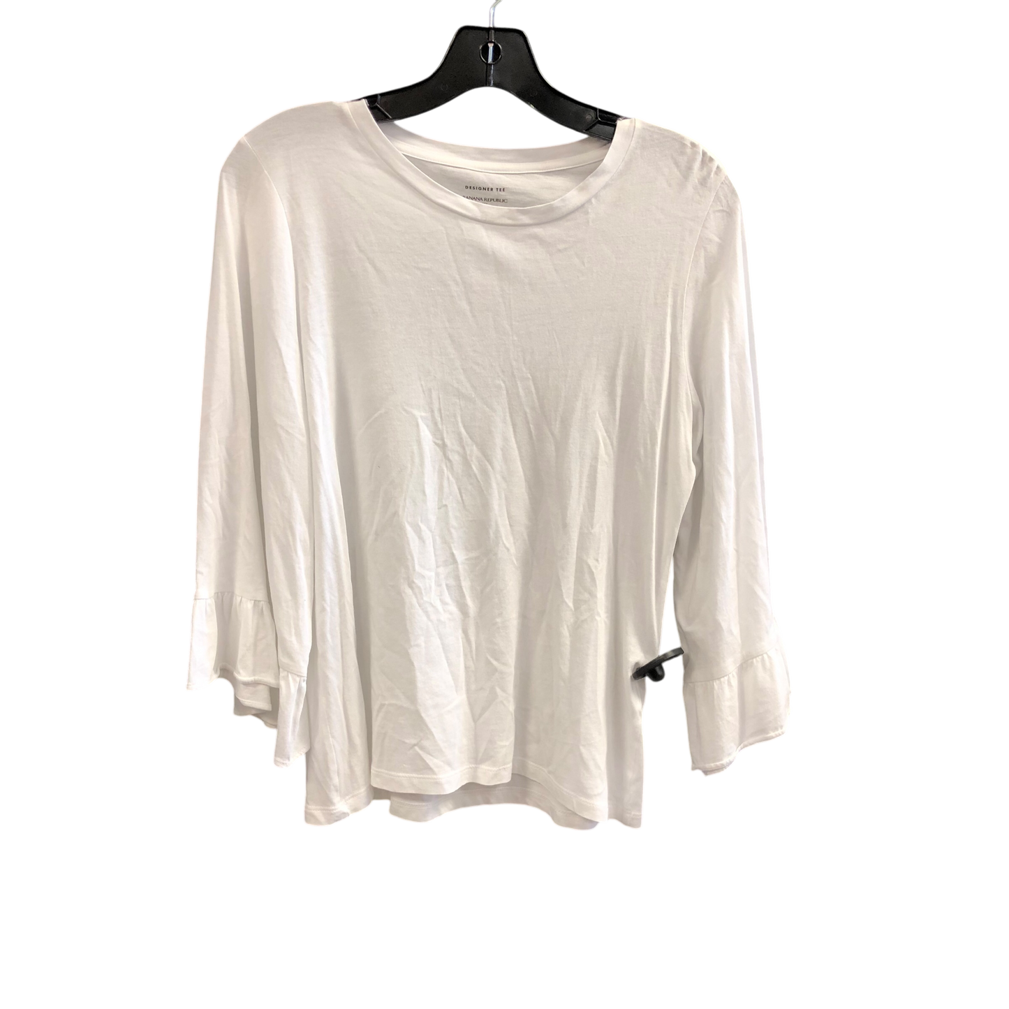 Top 3/4 Sleeve By Banana Republic In White, Size: Xs