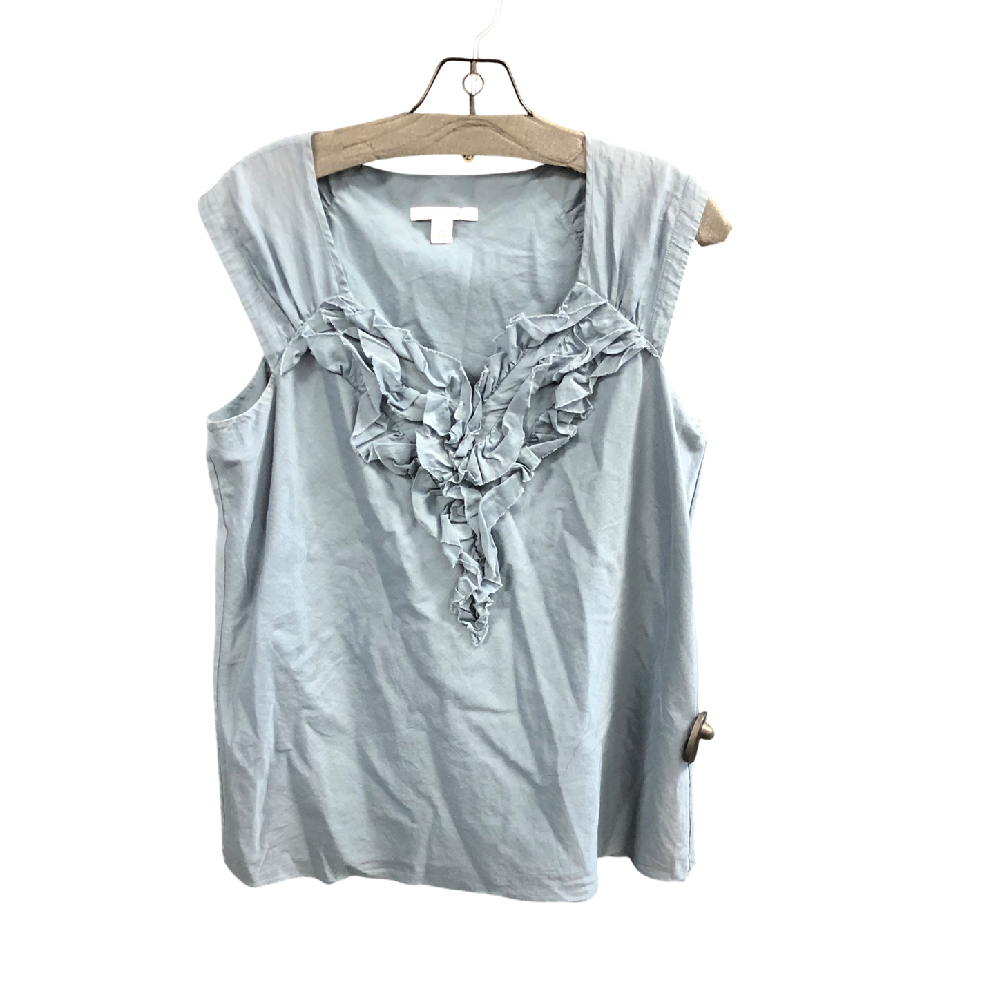 Top Sleeveless By Banana Republic In Grey, Size: M