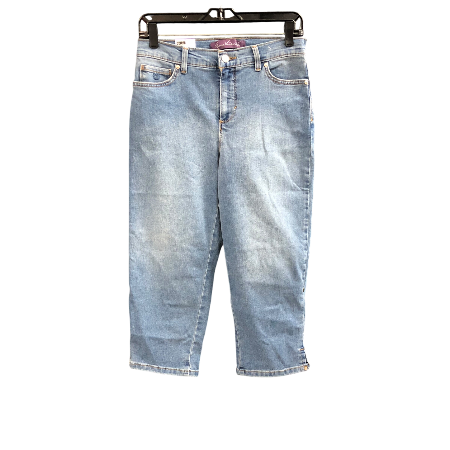 Jeans Cropped By Gloria Vanderbilt In Blue Denim, Size: 4