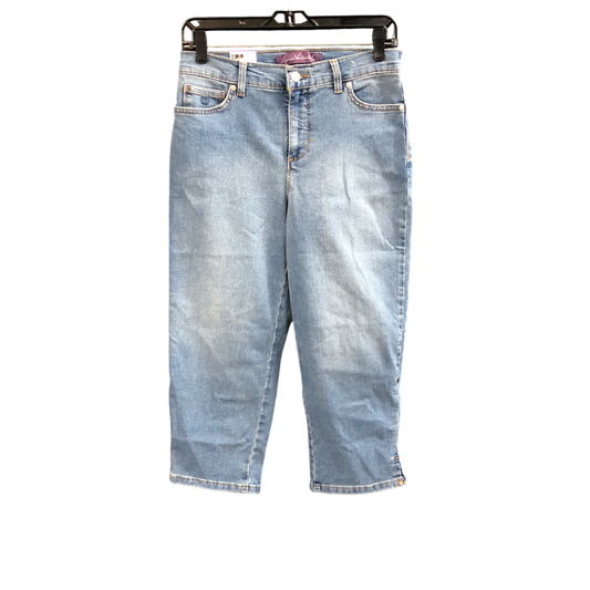 Jeans Cropped By Gloria Vanderbilt In Blue Denim, Size: 4