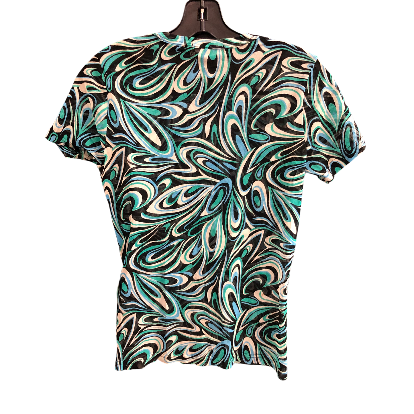 Top Short Sleeve By Karen Kane In Blue & Green, Size: M