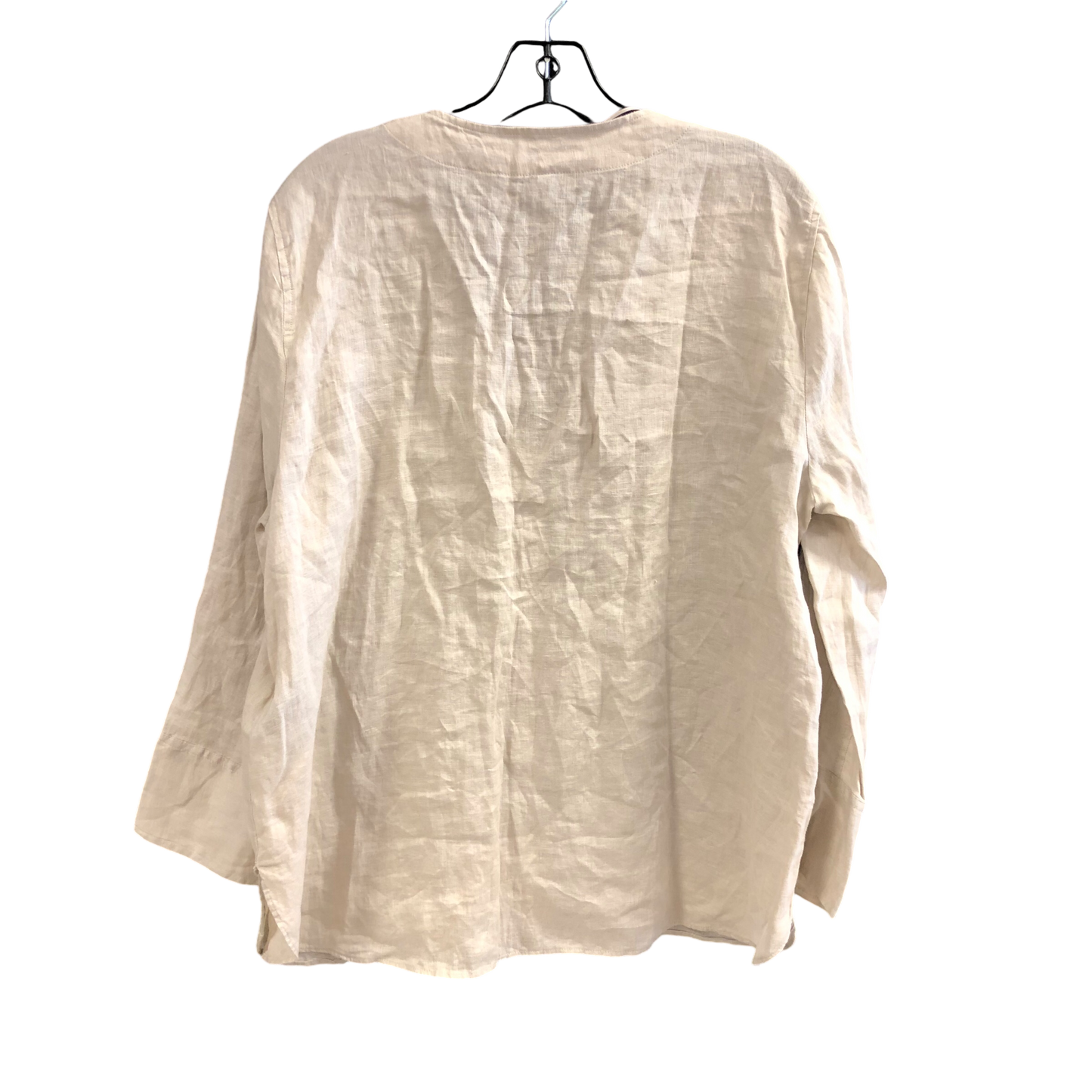 Top Long Sleeve By Zara In Beige, Size: Xl