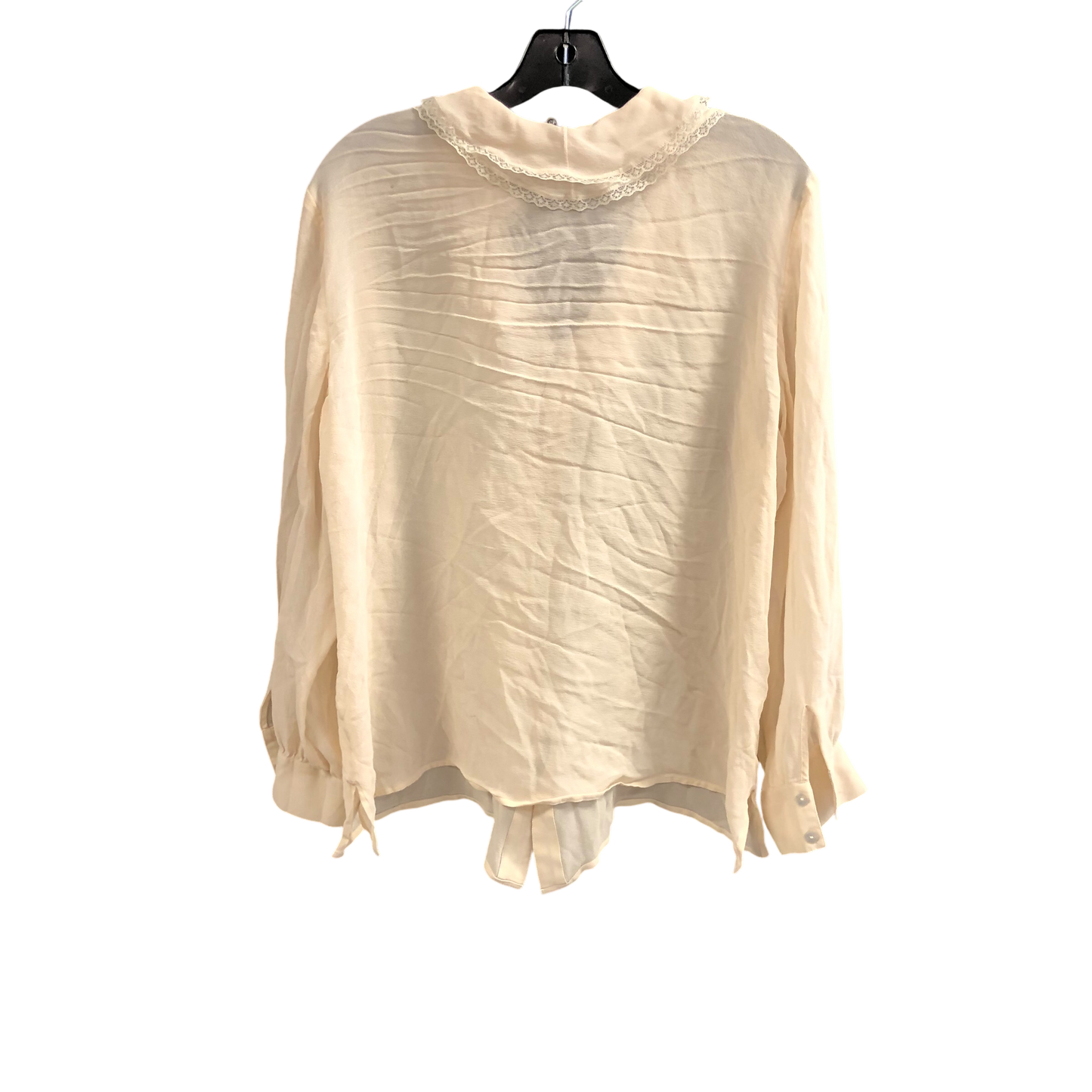 Top Long Sleeve By Chicos In Cream, Size: 3x