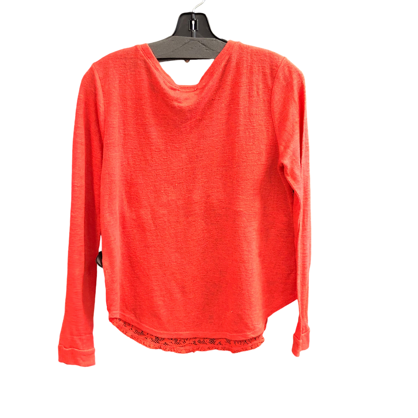 Top Long Sleeve By Love On A Hanger In Orange, Size: M