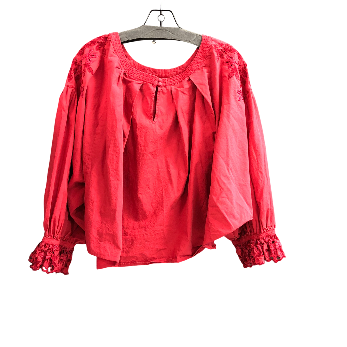 Top Long Sleeve By Free People In Red, Size: M