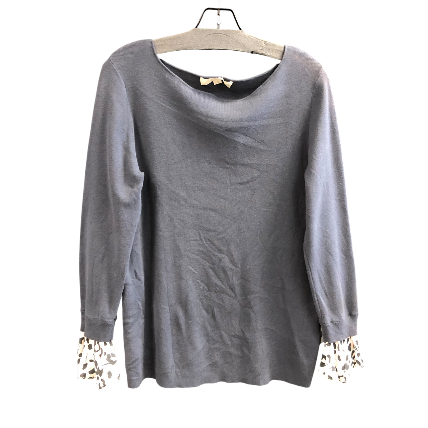 Top Long Sleeve By Loft In Grey, Size: L