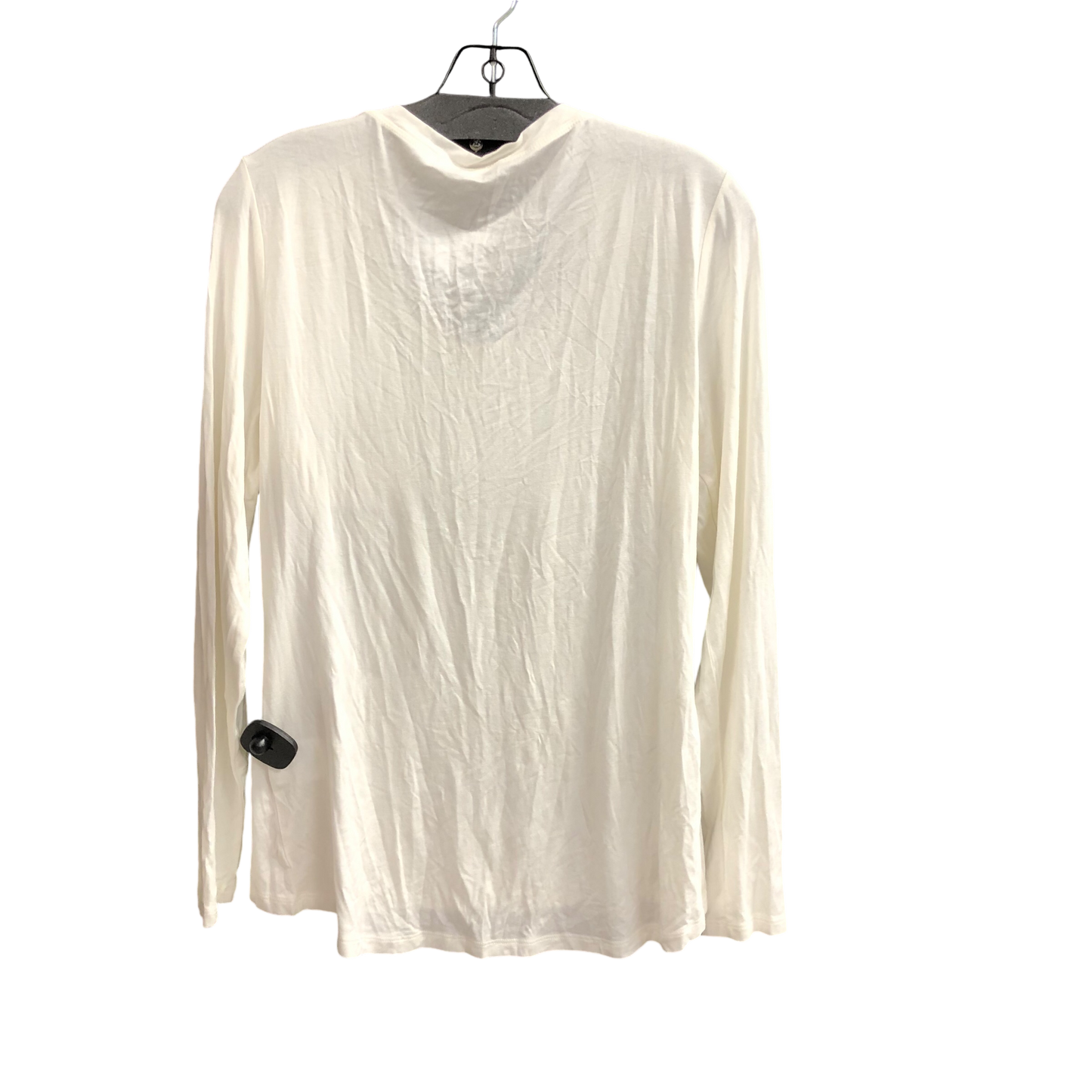 Top Long Sleeve Basic By Tahari By Arthur Levine In White, Size: L