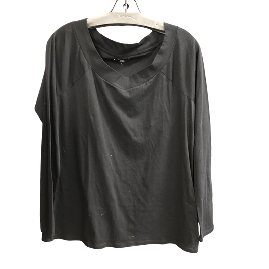 Top Long Sleeve Basic By Loft In Black, Size: L