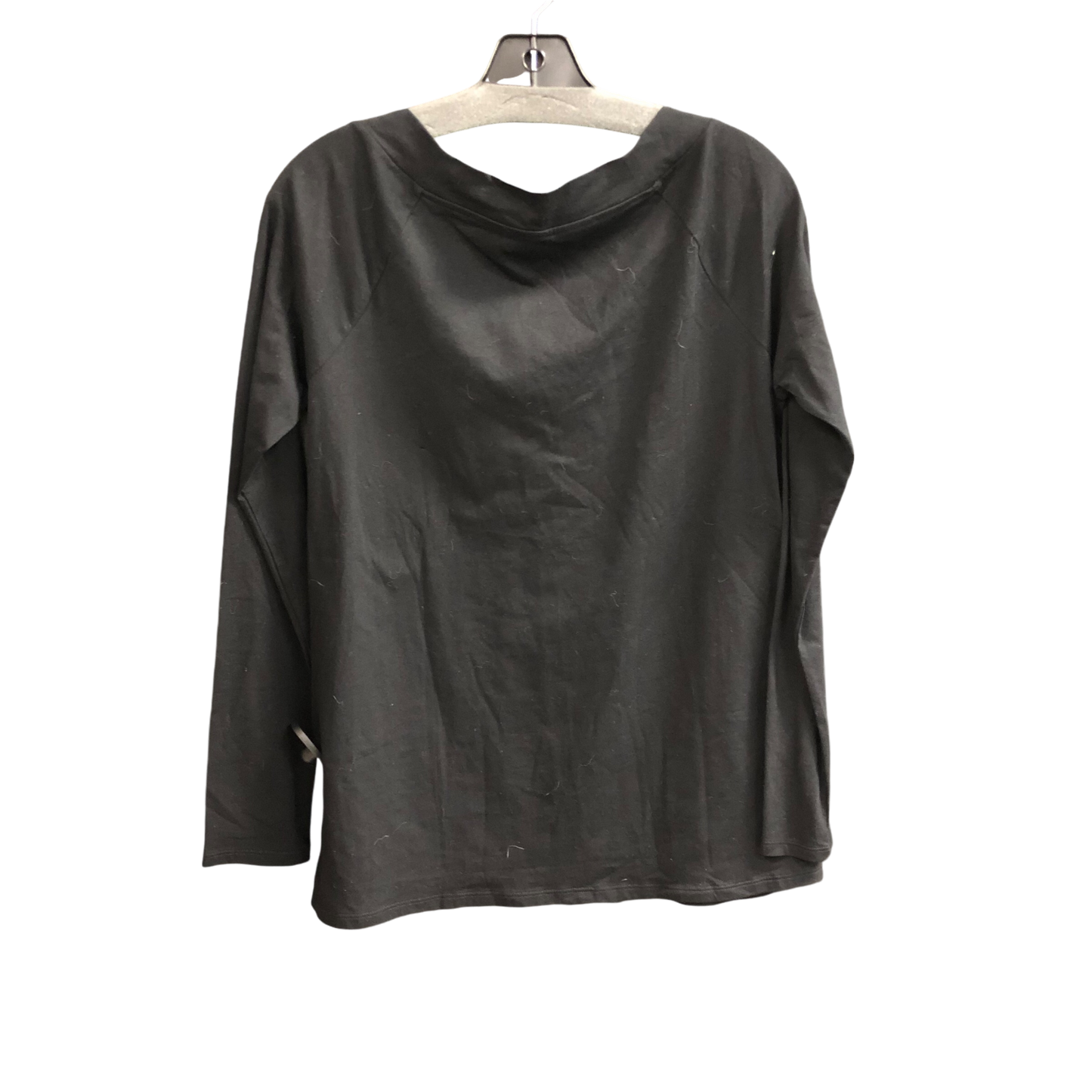 Top Long Sleeve Basic By Loft In Black, Size: L