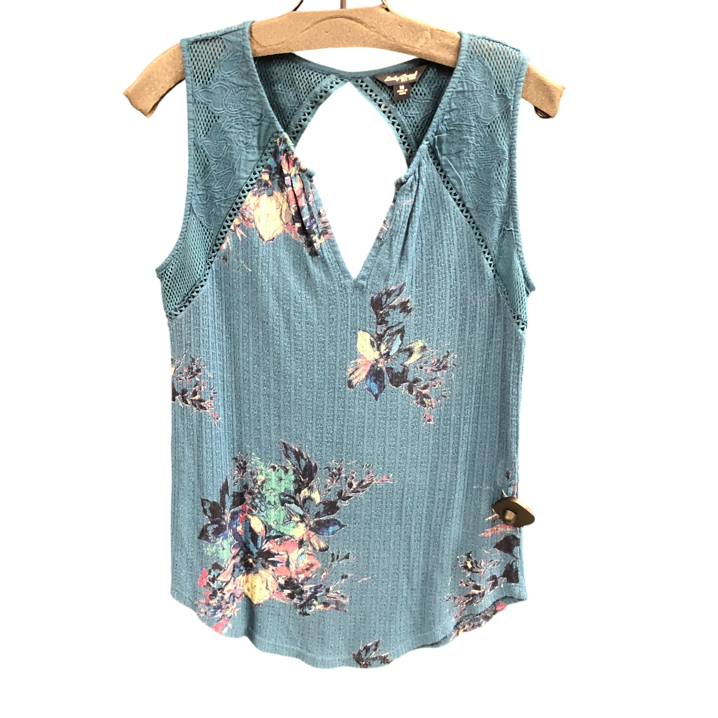 Top Sleeveless By Lucky Brand In Blue, Size: M